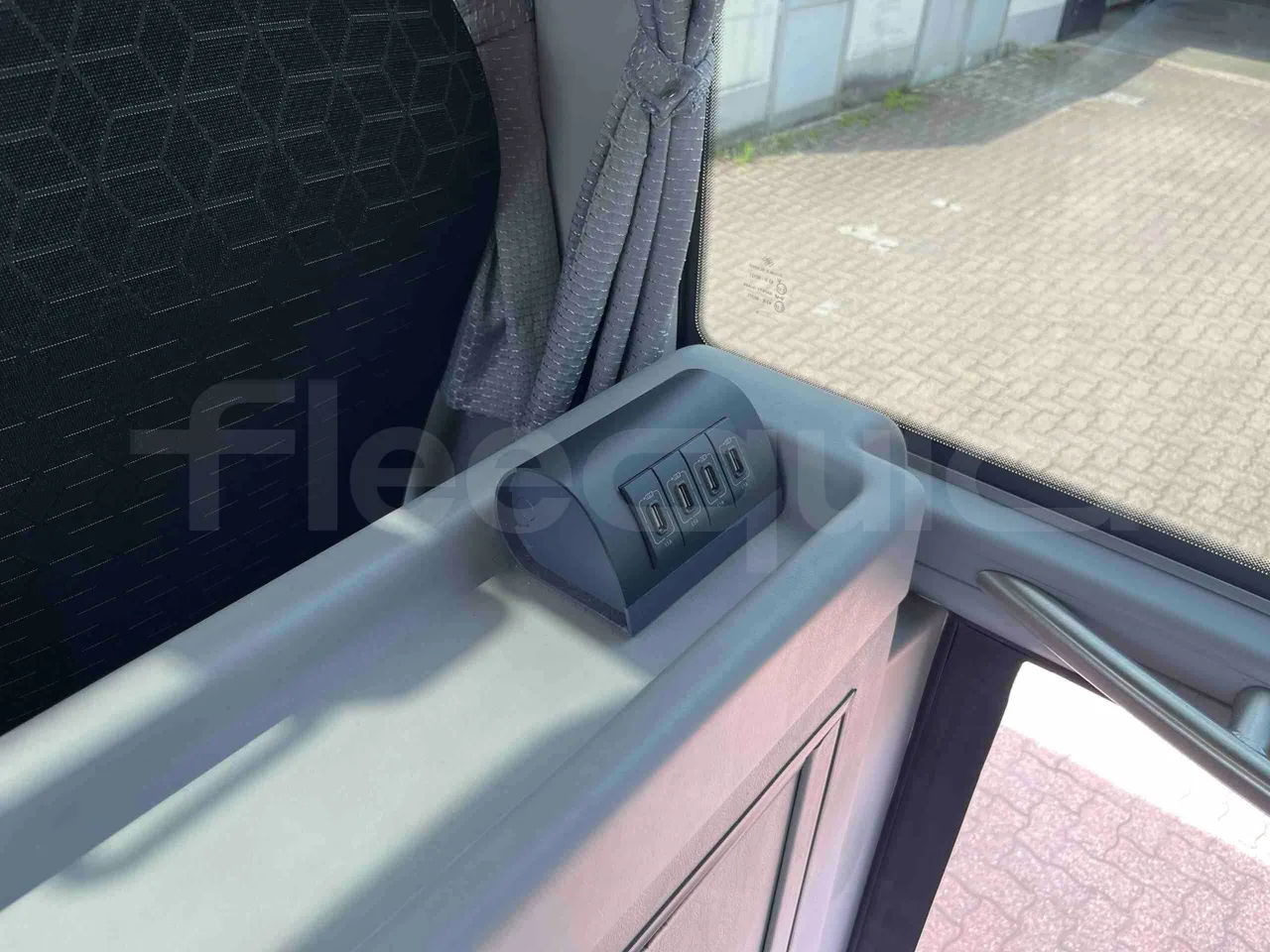 Man Lion's Coach - power outlets detail