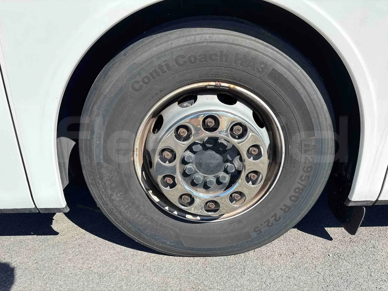 Setra S515 - front left tire measurements