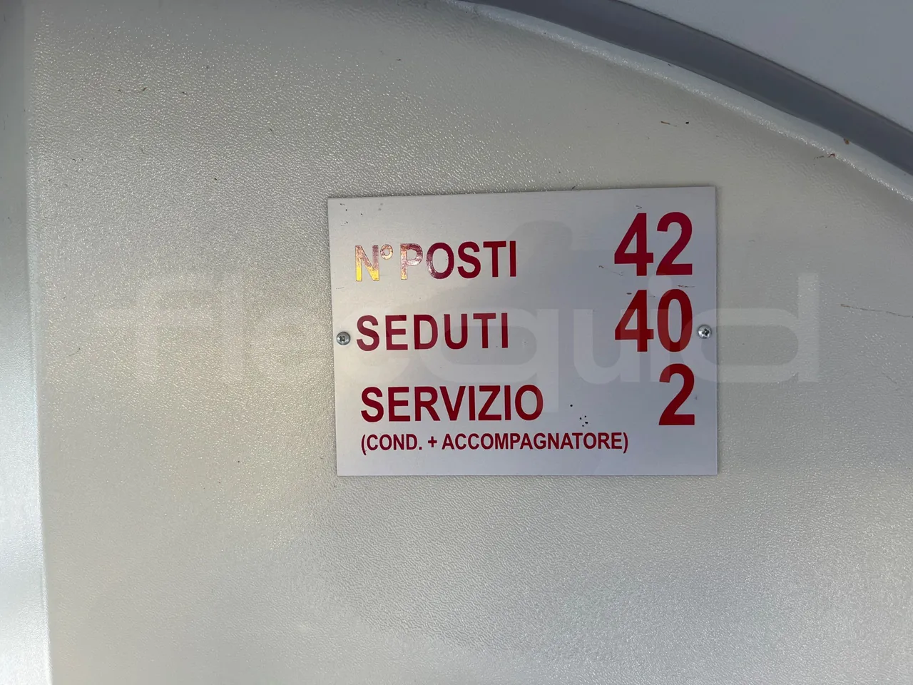 Mercedes-Benz Sprinter 519CDI - EUR5 - 140kW - 7.930m - seat plate photo