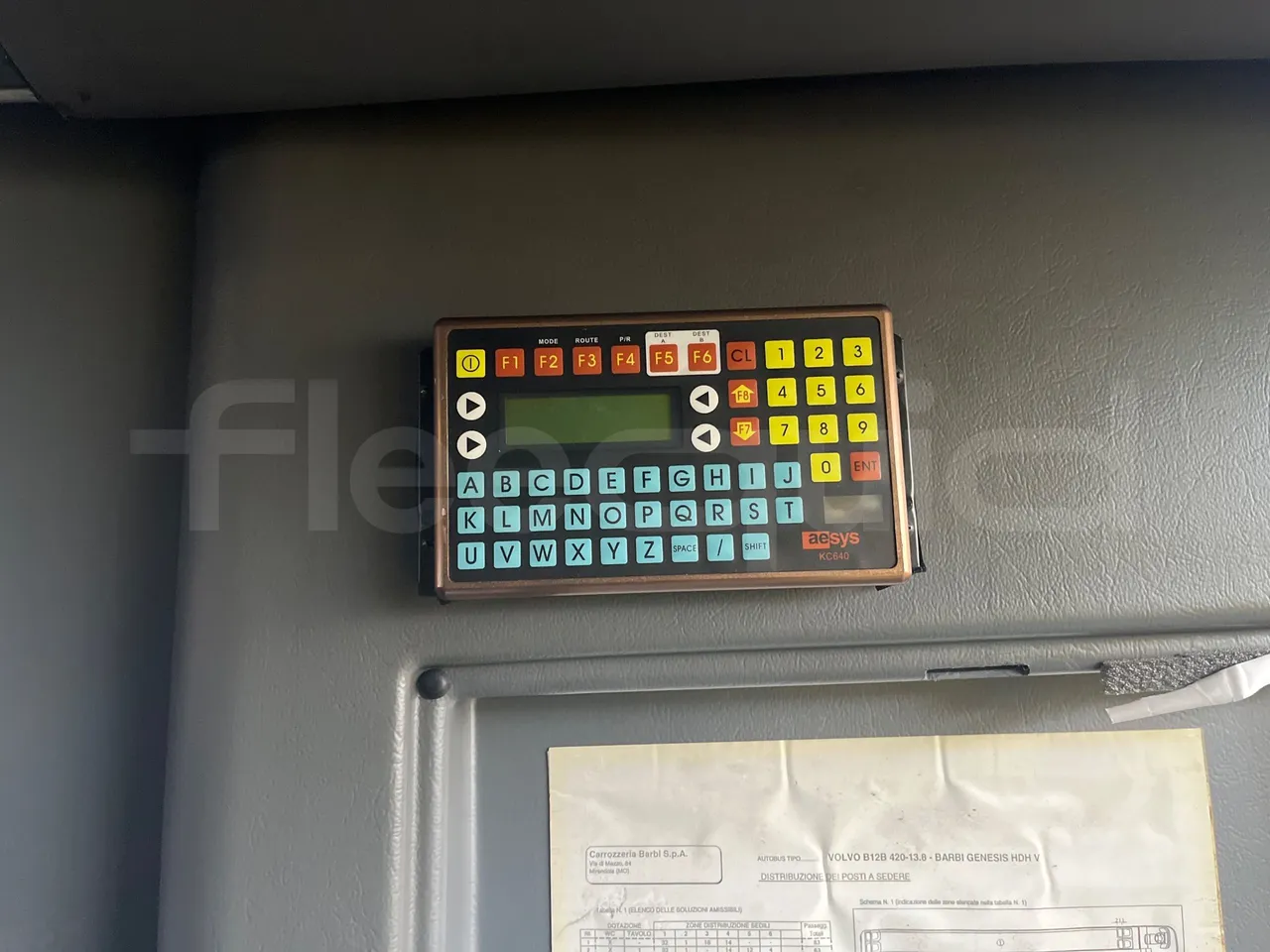 Volvo Barbi Genesis HDHV -EUR3 -309kW -13.81m - command unit indicators