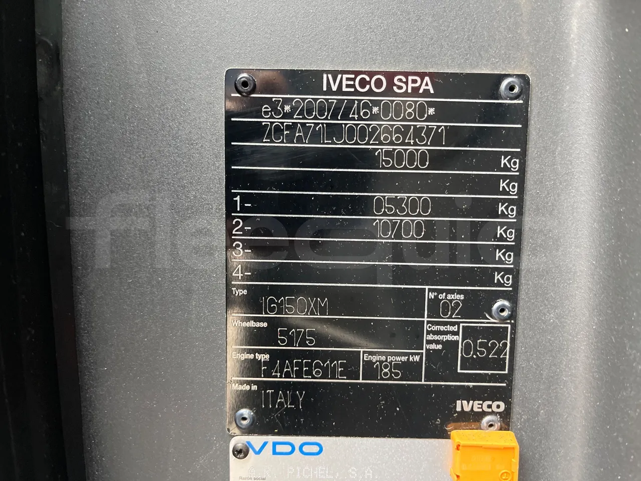 Iveco Indcar Next - EUR6 - 185kW - 9.390m - chassis VIN photo