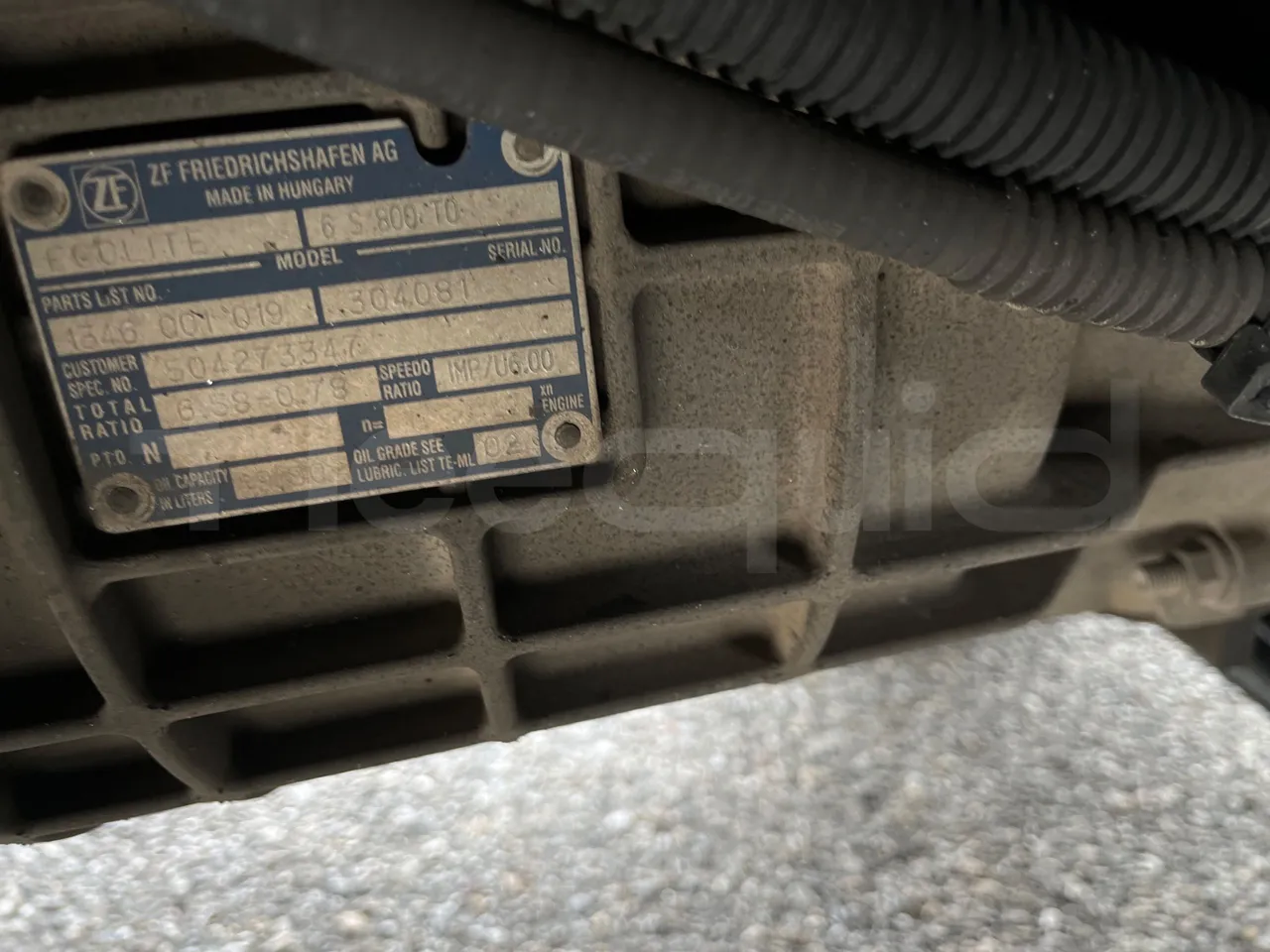 Iveco Indcar Next - EUR6 - 185kW - 9.390m - gearbox plate photo