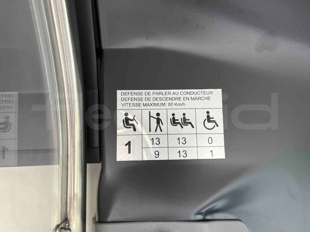Mercedes-Benz Sprinter 906BB50 - EUR 6 -120kW - 7.361m - seat plate photo