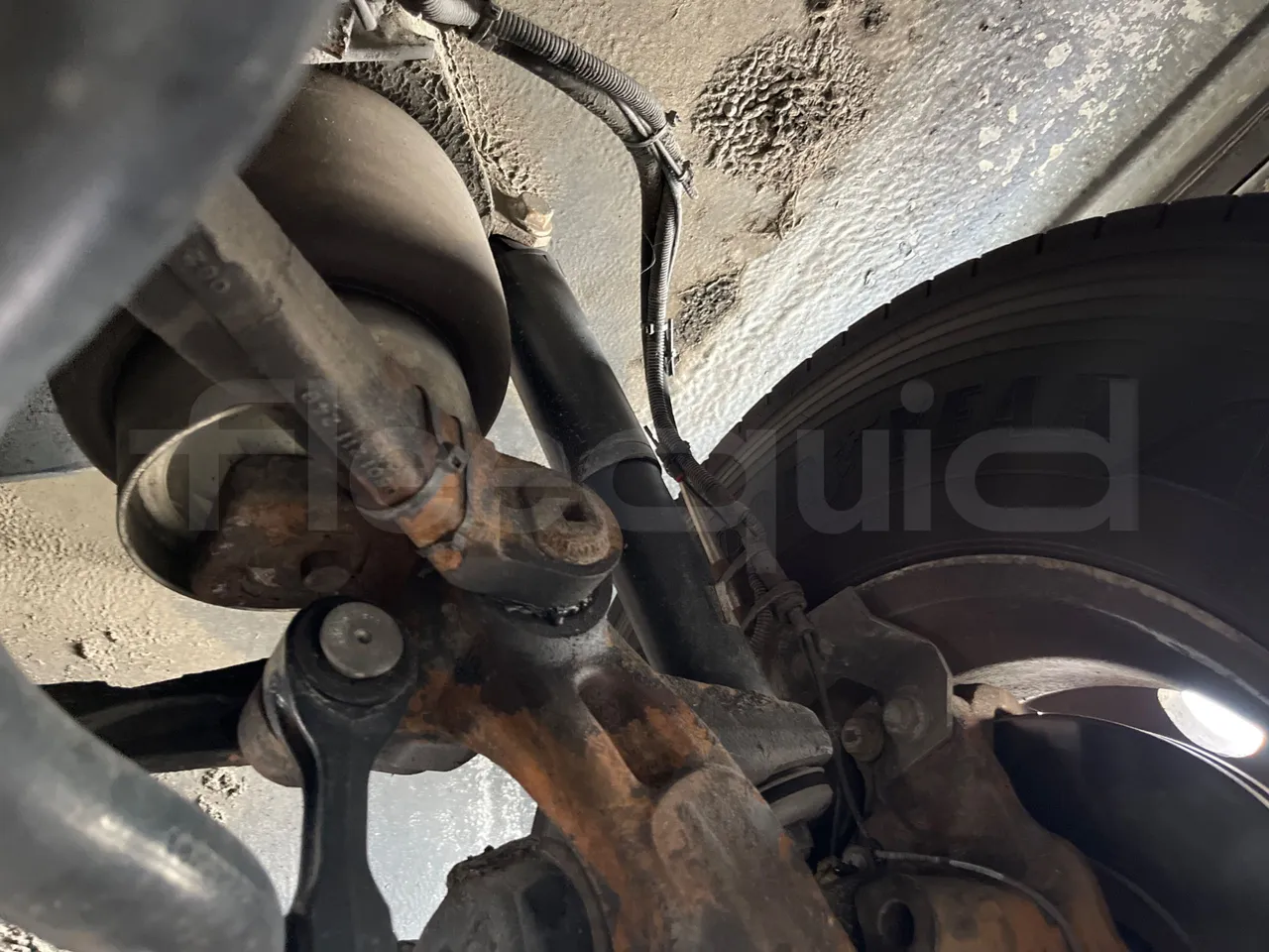 Setra S 417 S417 HDH/ Euro 4 - 350 Kw - 13,85 Mt - front air springs right