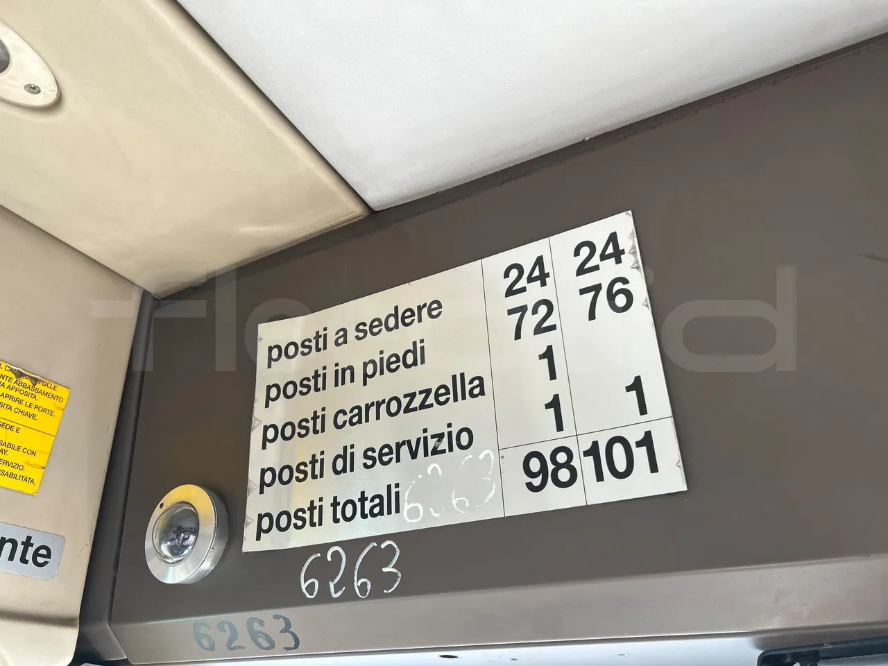 Irisbus Citelis PS09D1 PS09D1-98  - Euro5 - 213kW - 11.990mt - seat plate photo