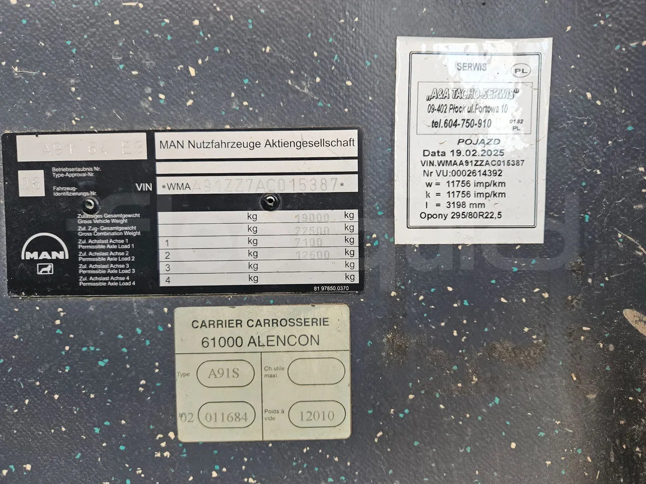 Man SCOLER 3 - EURO5 - 213kW - 12,72m - vehicle plate photo