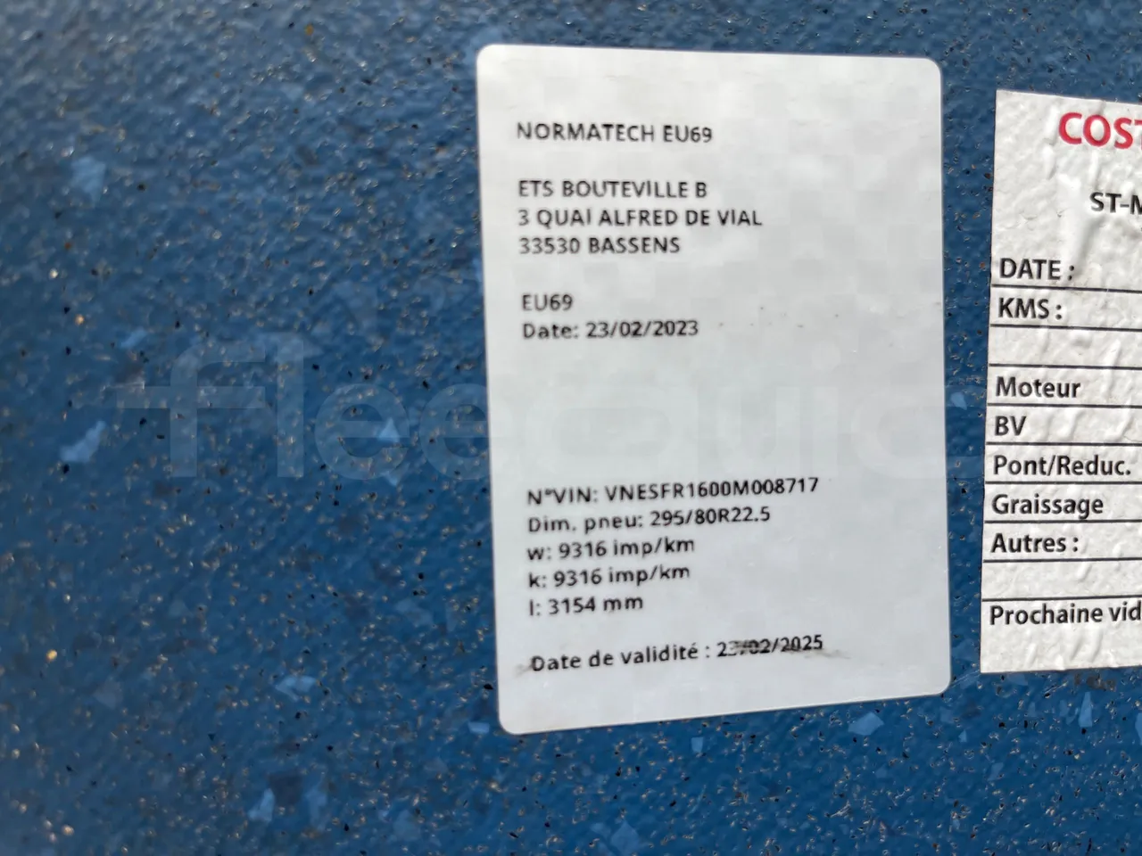 Iveco Crossway SFR160 - Euro5 - 243kW - 12.760mt - chassis VIN photo