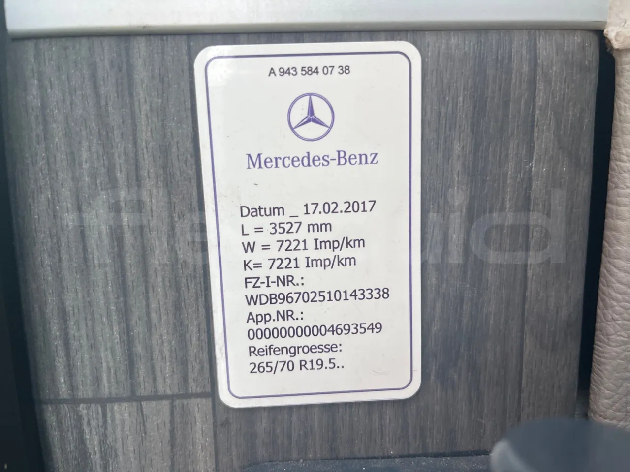 Mercedes-Benz Atego 967PKX2 - Euro 6 - 175 kW - 8 mt - axel 3 leaf spring left