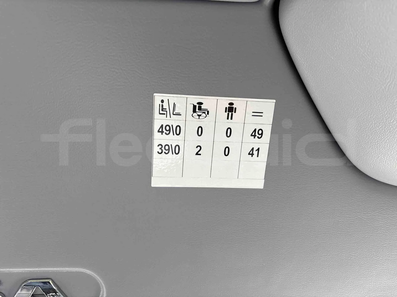 Temsa Safari - seat plate photo