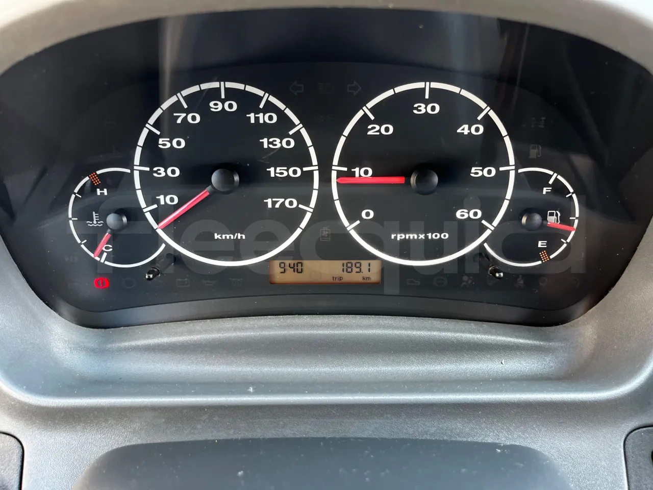 Fiat Ducato 244 BSMNC - Euro3 - 81kW - 5.599mt - dashboard lights on