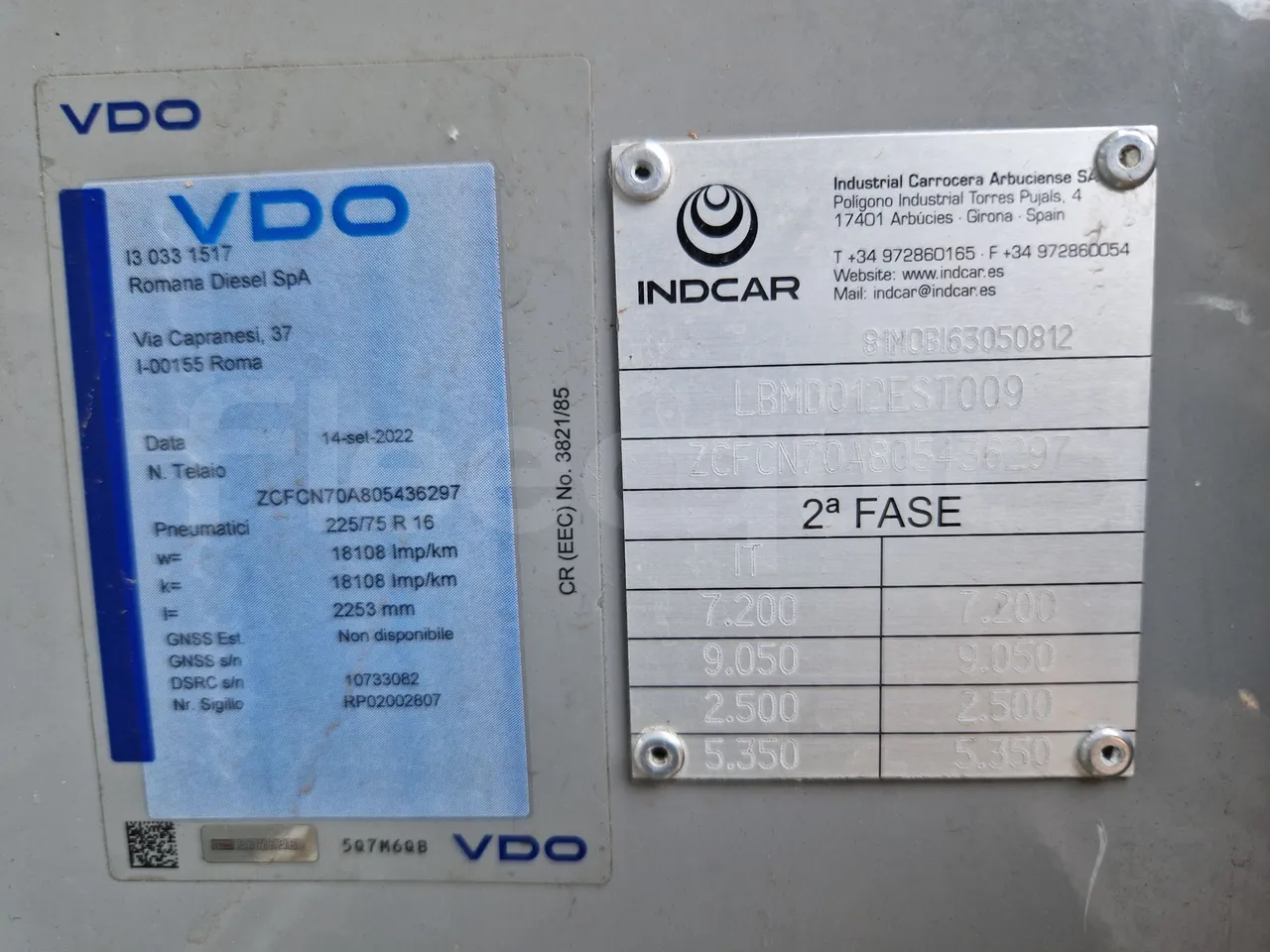 Iveco Indcar WGIVMY11 MOBI SCUOLABUS - EUR6 - 100Kw - 8,592m - vehicle plate photo