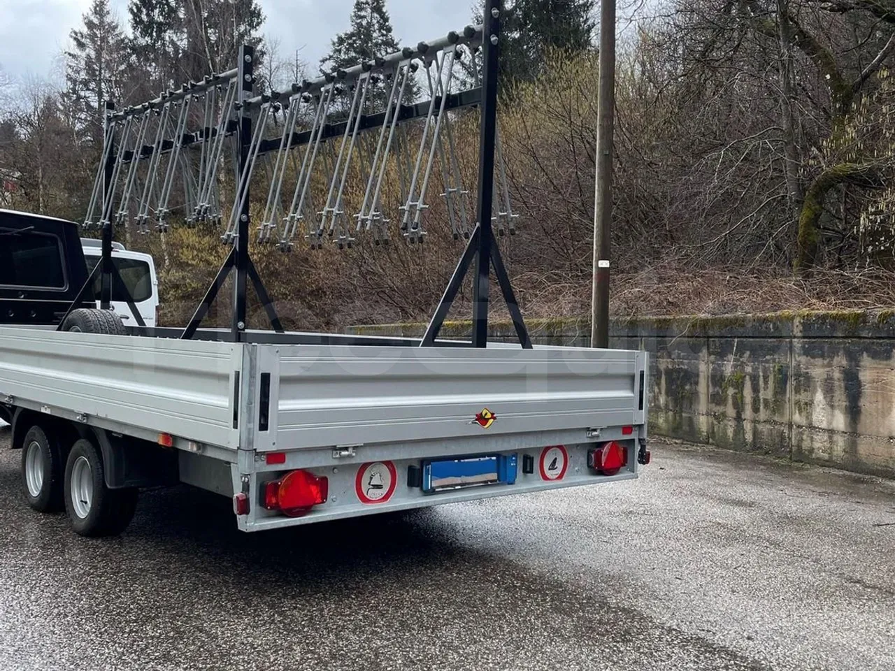 Humbaur HN 204121 Trailer - Euro0 - kW0 - 5.793mt - 3/4 left rear side