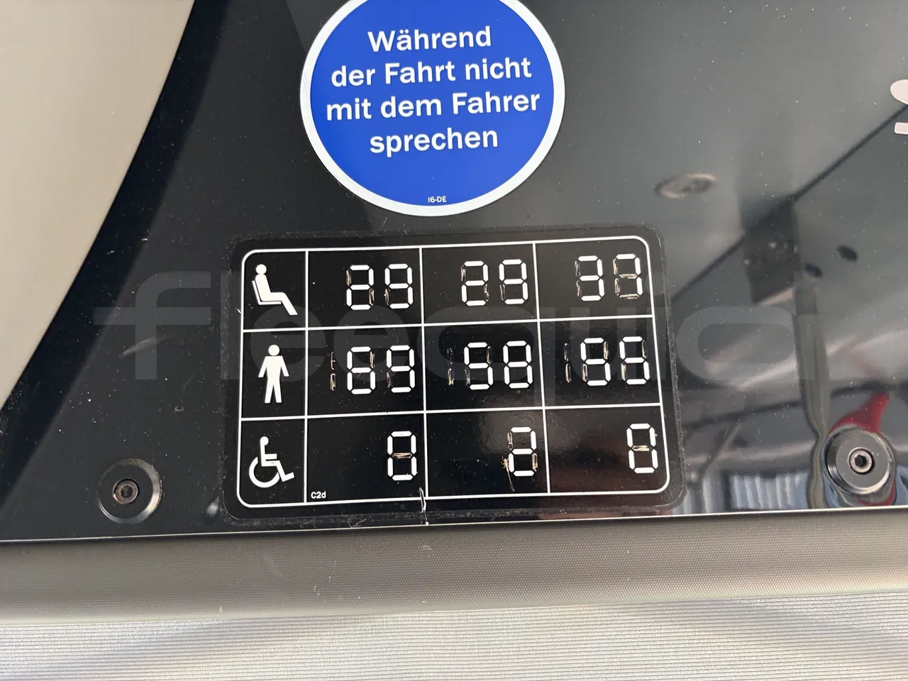 Solaris Urbino - Seats Plate