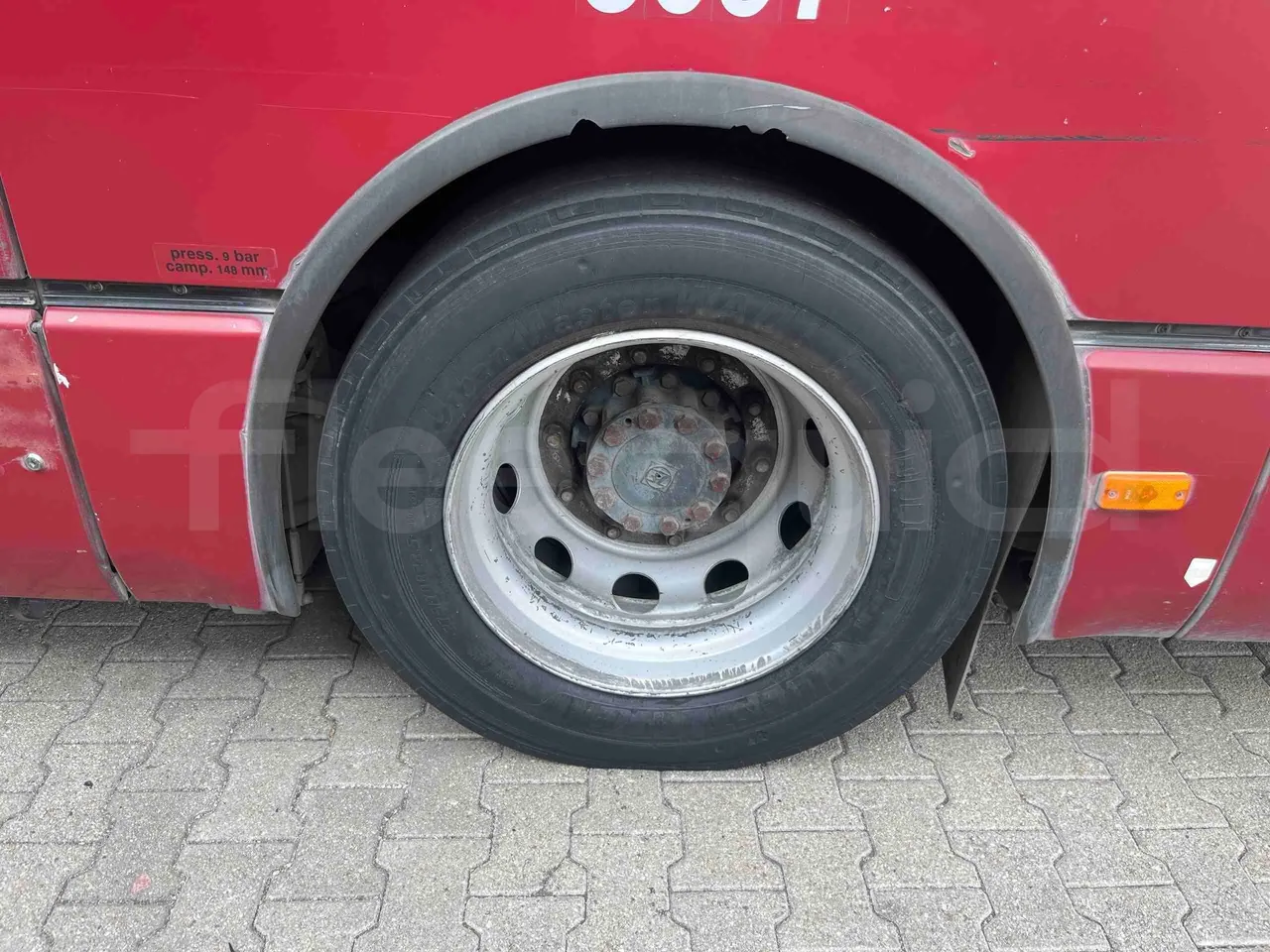 Iveco Citelis - Second Axle Left Side: Tyre Size