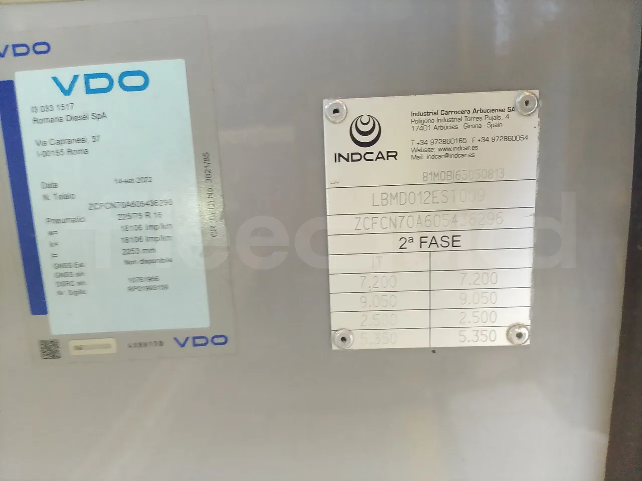 Iveco Indcar WGIVMY11 MOBI SCUOLABUS - EUR6 - 100Kw - 8,592m - vehicle plate photo