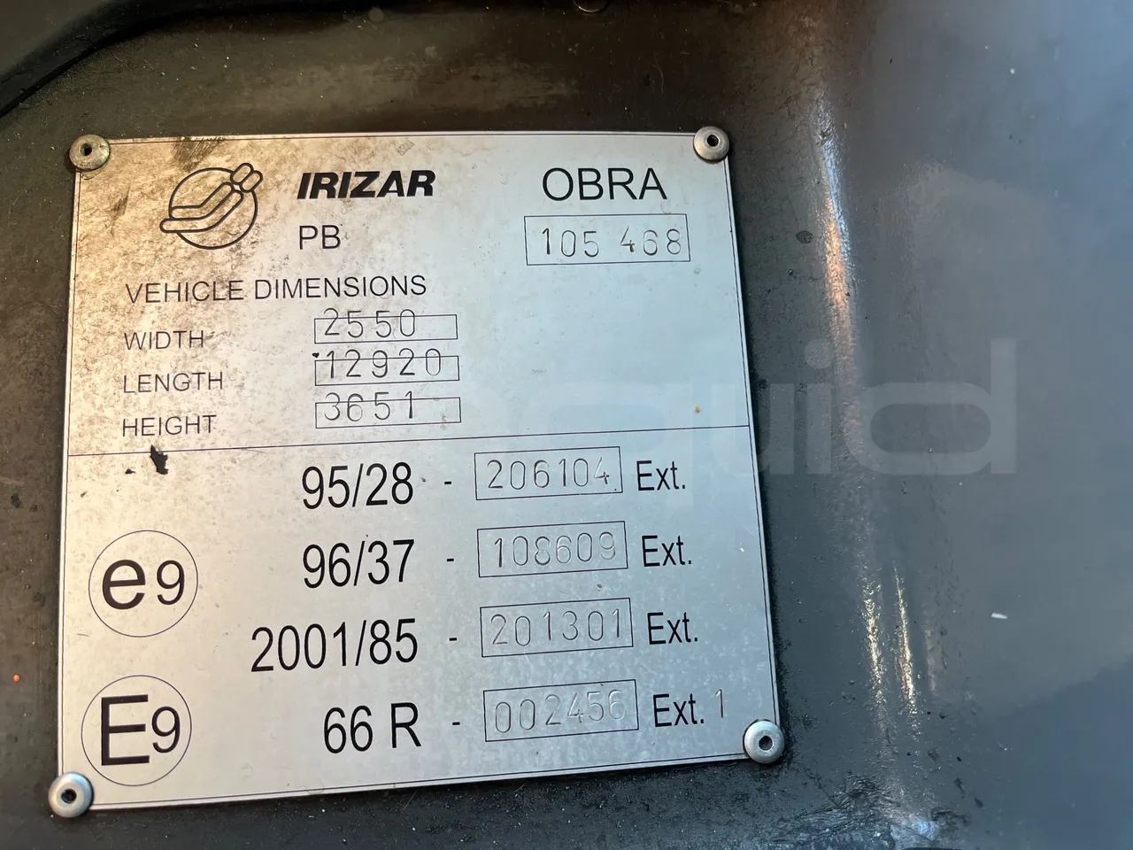 Mercedes-Benz OC 500 RF 1842 -EUR5 - 315kW -12.920m - onboard devices 3