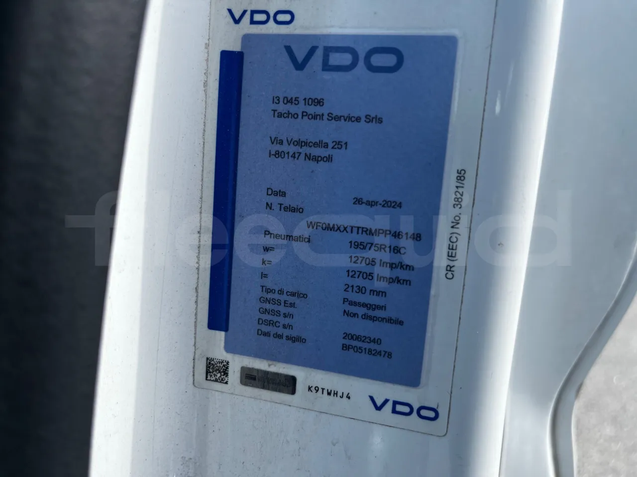 Ford Transit FBD - Euro 6 - 125 kW - 6.704 mt - platform code photo