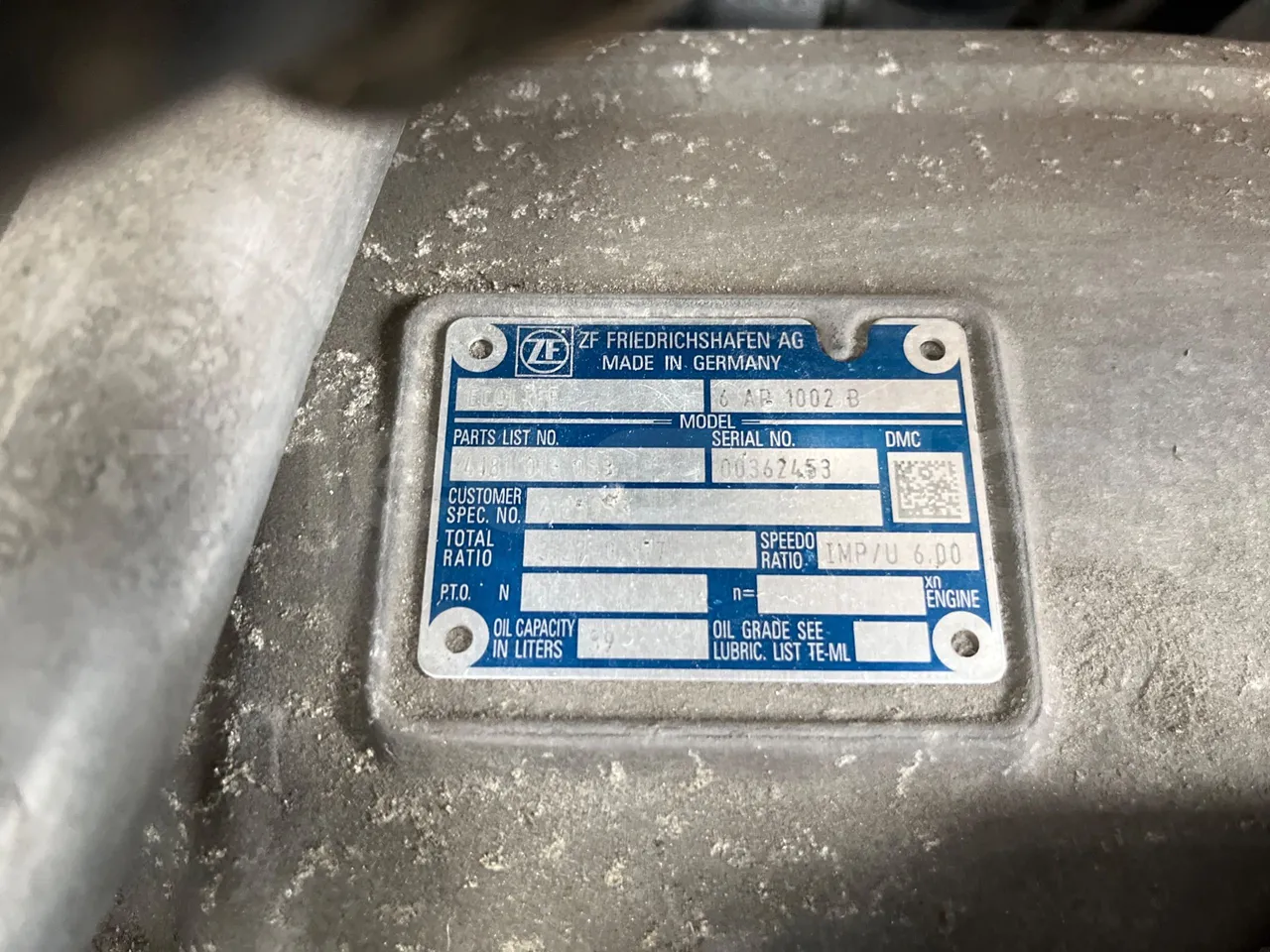 Scania Citywide LF CN 280/ Euro 6 - 206 Kw - 12 Mt - gearbox plate photo