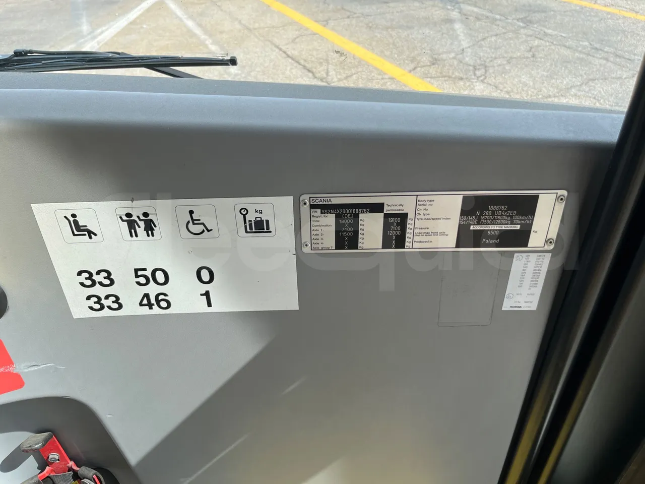 Scania Citywide LF CN 280/ Euro 6 - 206 Kw - 12 Mt - vehicle plate photo