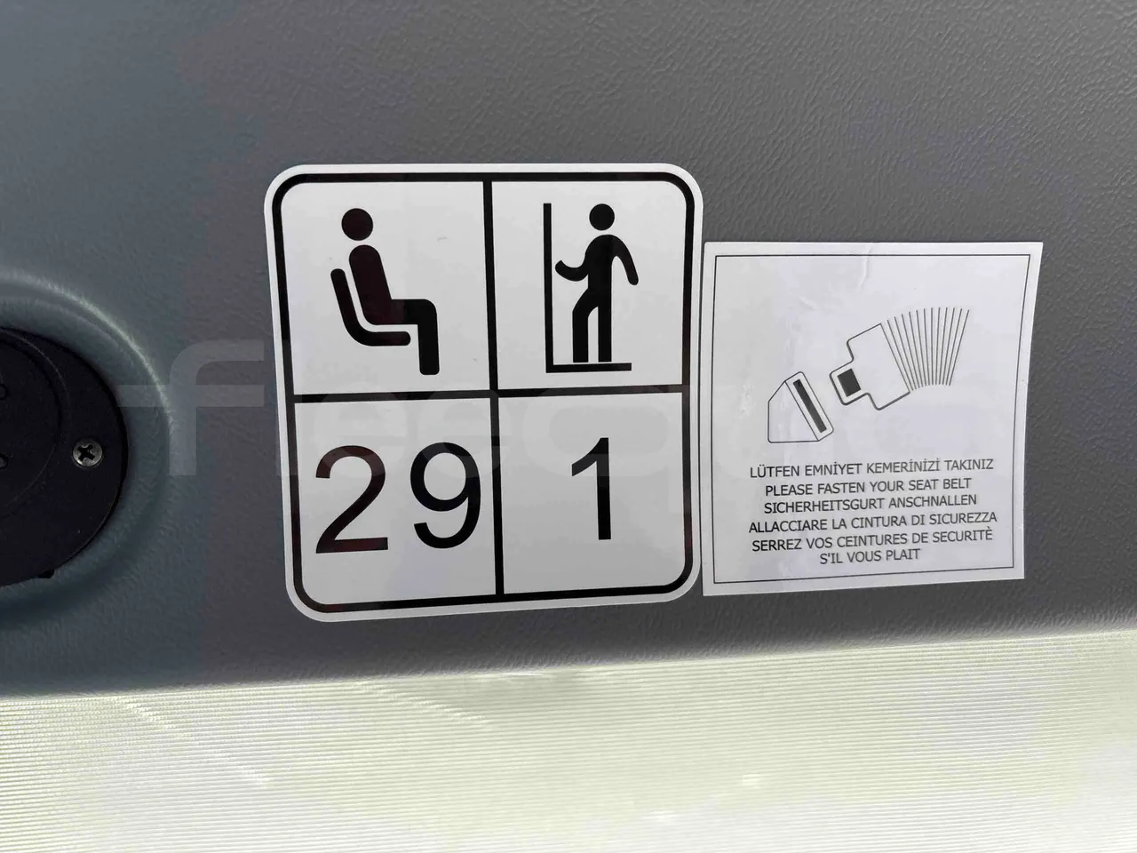 Isuzu Novo - seat plate photo