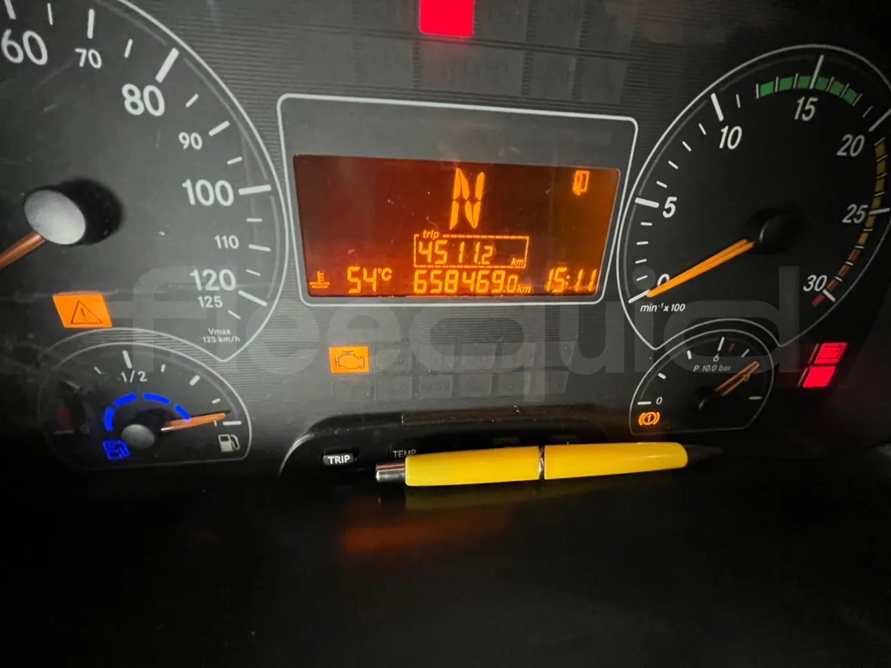 Mercedes-Benz Tourino O 510 - EUR5/210Kw/9.35Mt - dashboard lights on