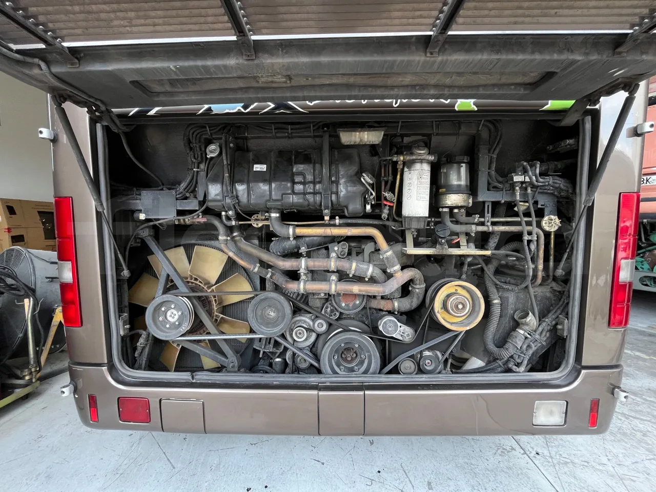 Mercedes-Benz Tourino O 510 - EUR5/210Kw/9.35Mt - rear hatch open (mandatory for bus to scrap)