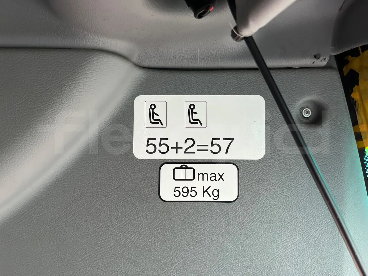 Irisbus New Domino 397E/12.4 - Euro4 - 331kW - 12.410mt - seat plate photo