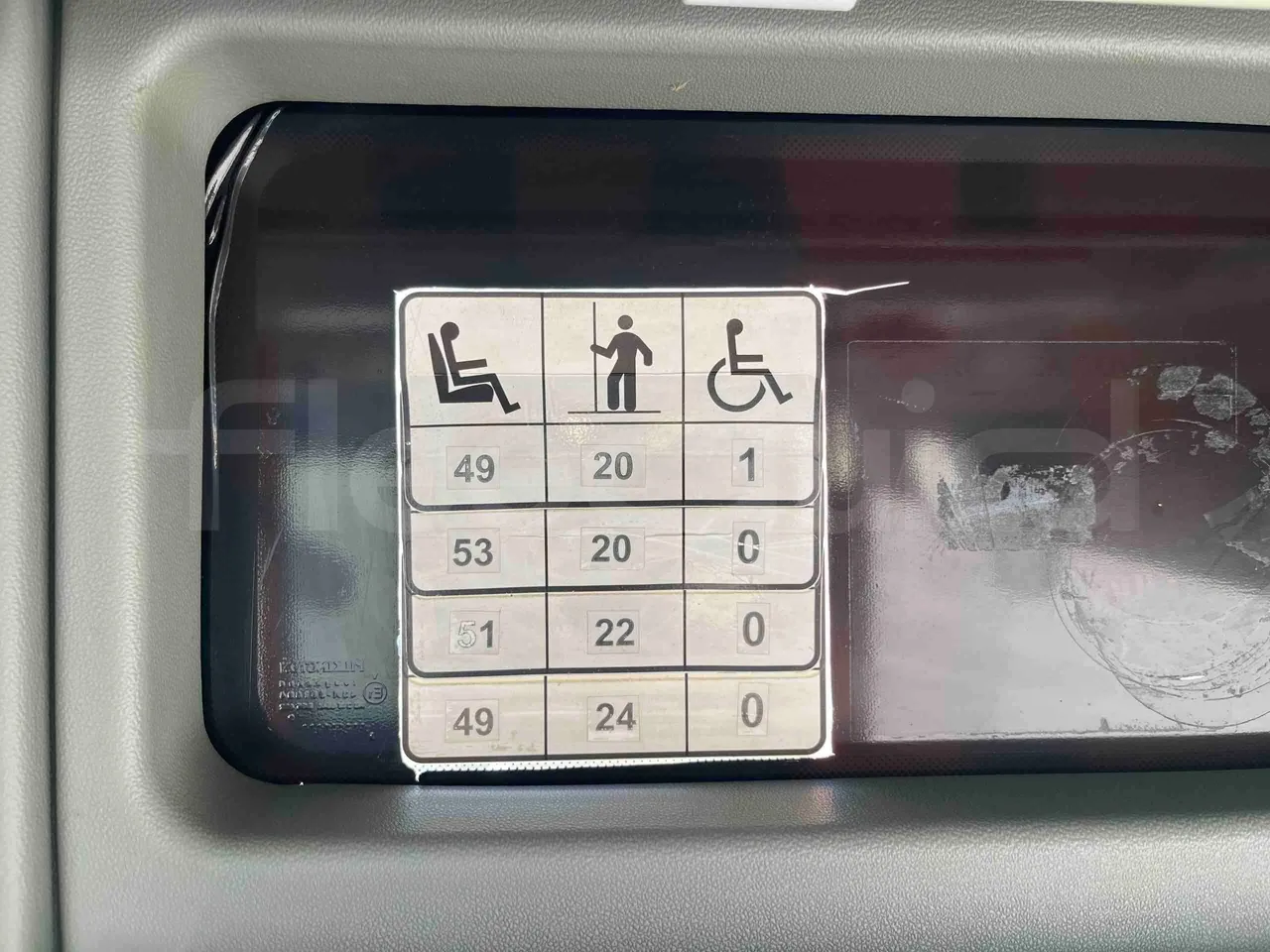 Mercedes-Benz Integro - seat plate photo