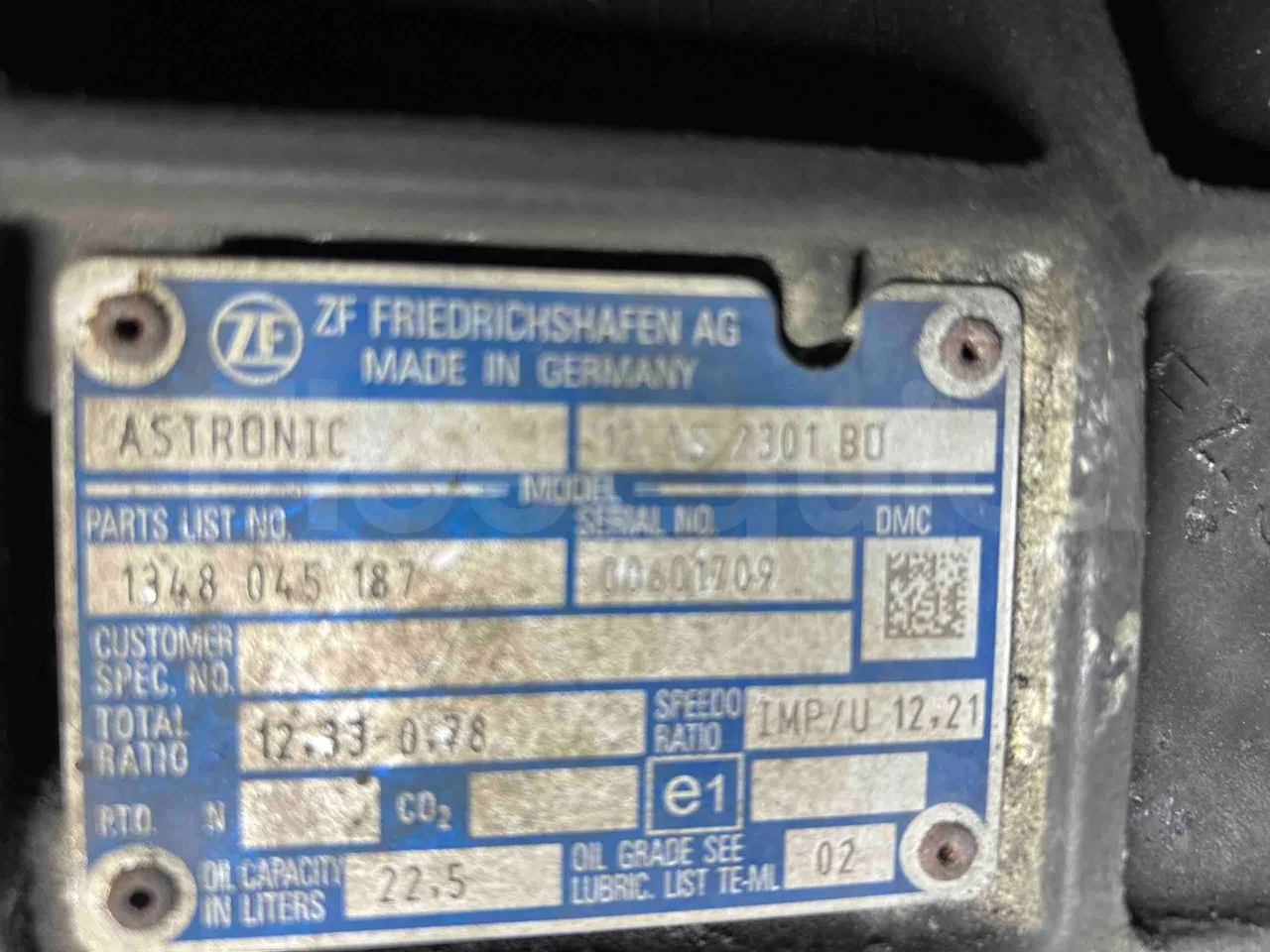 Temsa Safari - gearbox plate photo