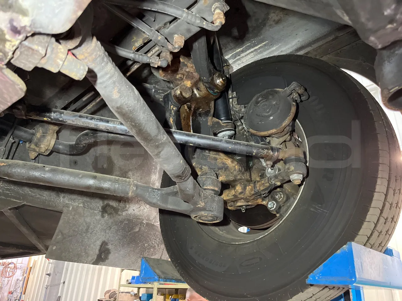 Setra S 417 S417 HDH/ Euro 4 - 350 Kw - 13,85 Mt - front axle left side