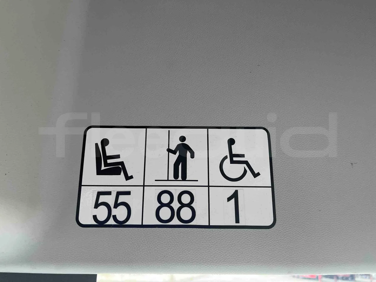 Mercedes-Benz Citaro G - seat plate photo