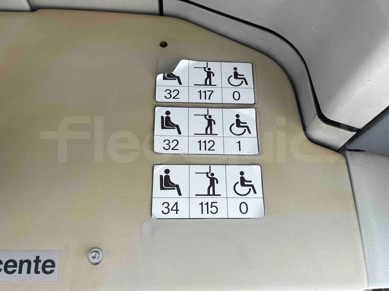 Mercedes-Benz Citaro G - seat plate photo