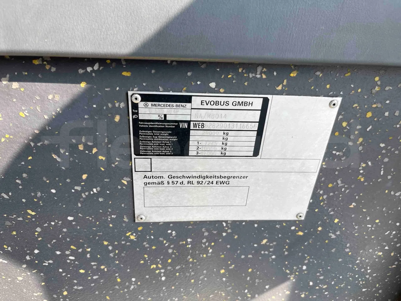 Mercedes-Benz Citaro G - vehicle plate photo