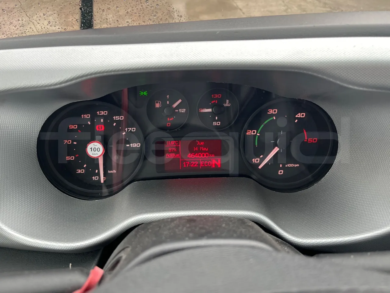 Iveco Auto Cuby 70C17 - Euro 6 - 125 kW - 8.398 mt - dashboard lights on