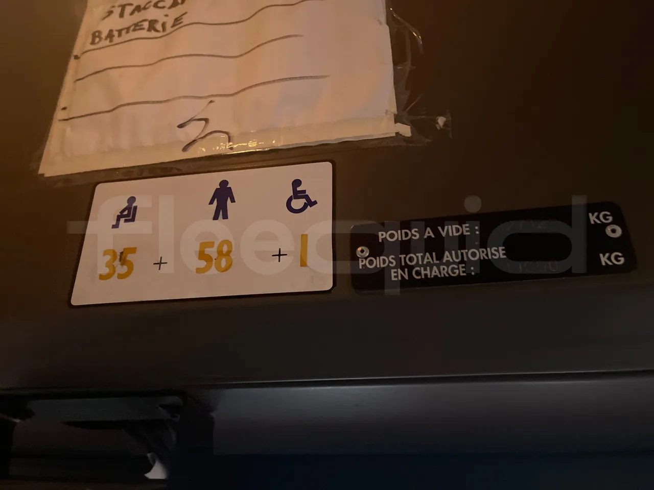 Irisbus Citelis PS09D1 PS09D1-98 - Euro5 - 213kW - 11.990mt - seat plate photo