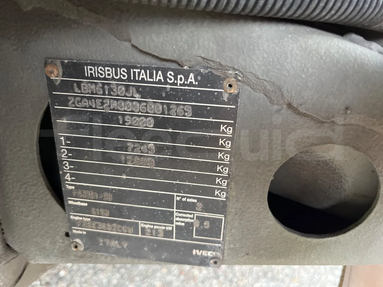 Irisbus Citelis PS09D1 PS09D1-98  - Euro5 - 213kW - 11.990mt - vehicle plate photo