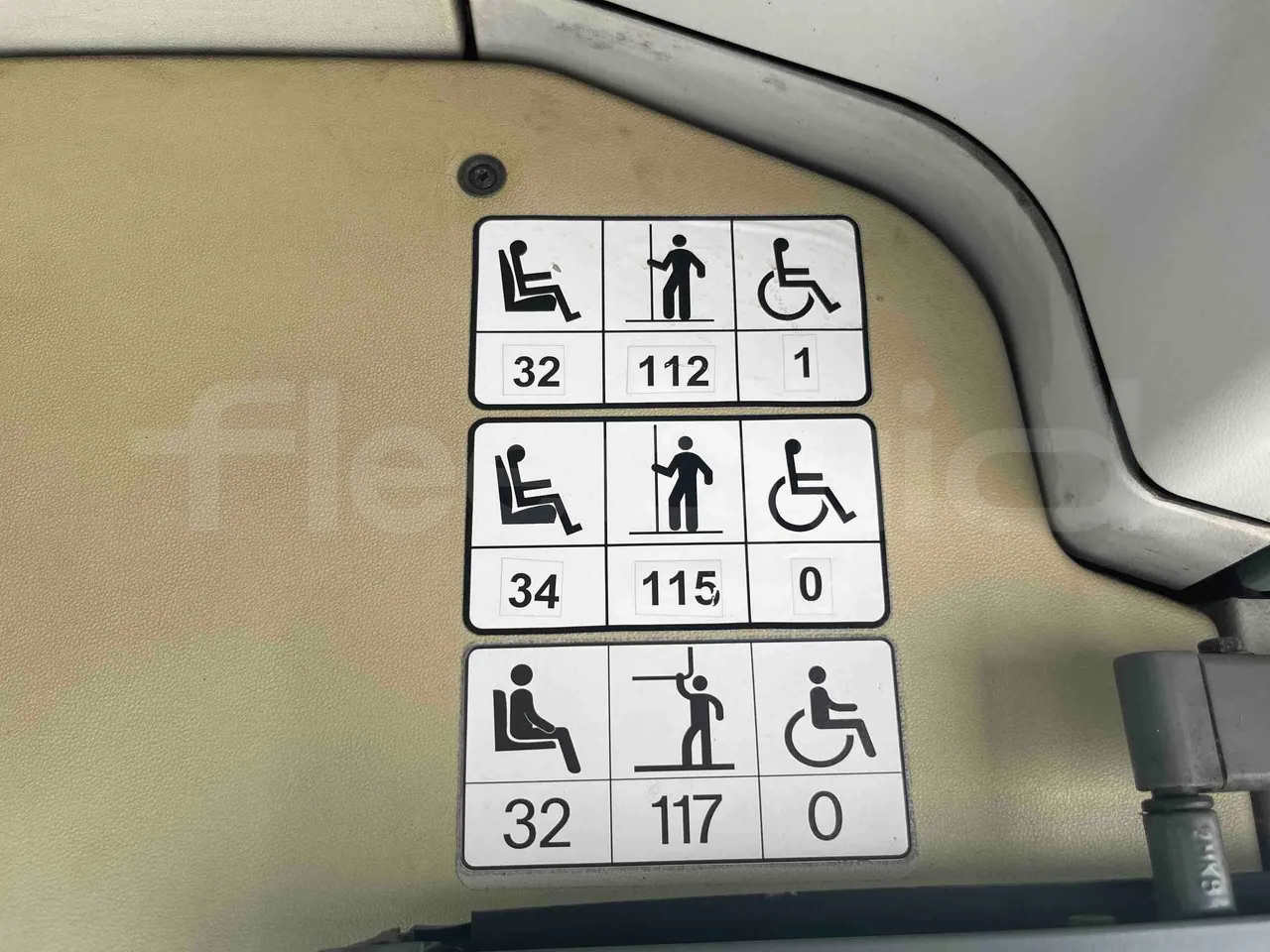 Mercedes-Benz Citaro G - seat plate photo