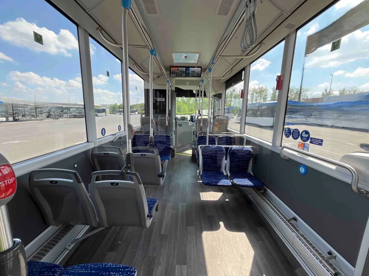 Man Lion's Intercity - forward view middle aisle