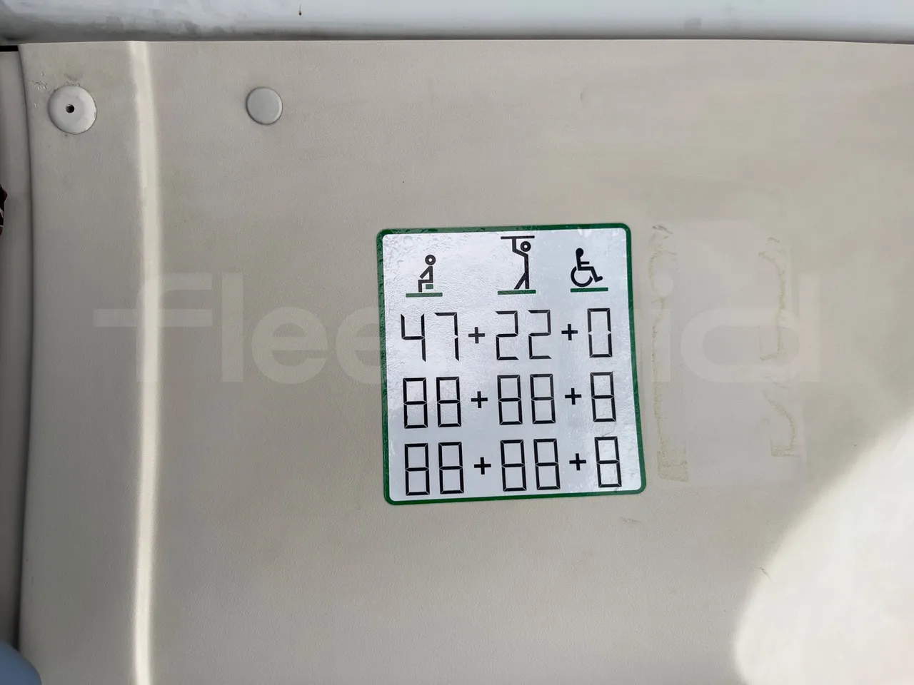 Iveco Crossway SFR160/ Euro 5 - 280 Kw - 10,655 Mt - seat plate photo