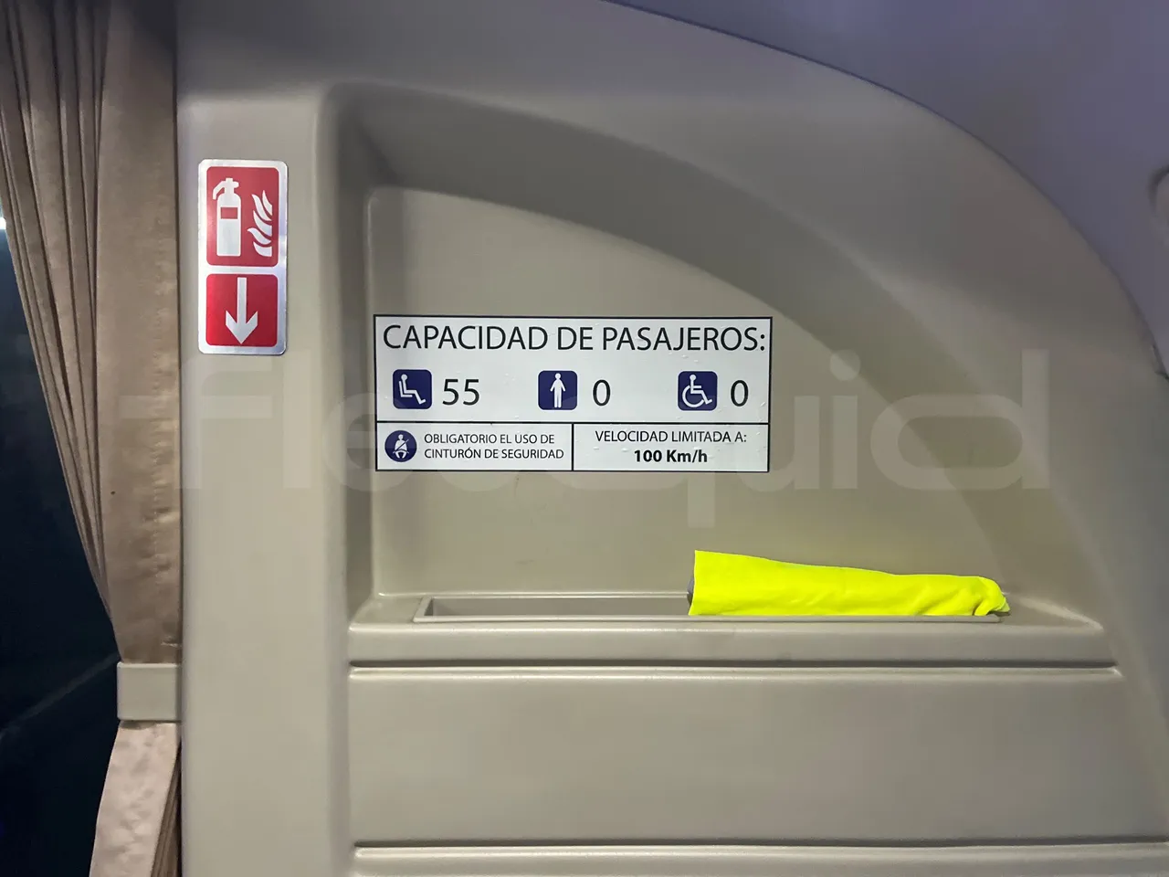 King Long XMQ6129Y C12 - Euro6 - 294kW - 12.200mt - seat plate photo