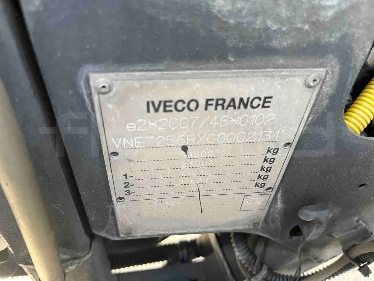 Iveco Magelys SFR2XX - EUR6 - 294kW - 12.265m - vehicle plate photo