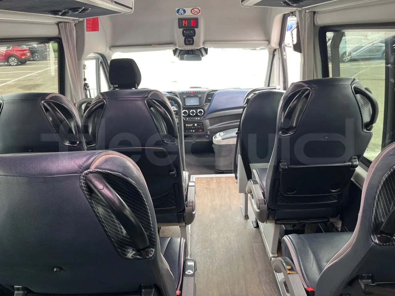 Iveco Daily A65C18 - Euro6 - 132kW - 7.498mt - forward view all seats last row height