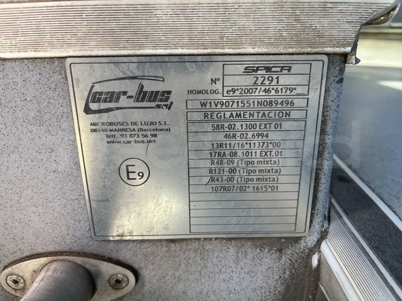 Mercedes-Benz Sprinter - Vehicle Plate
