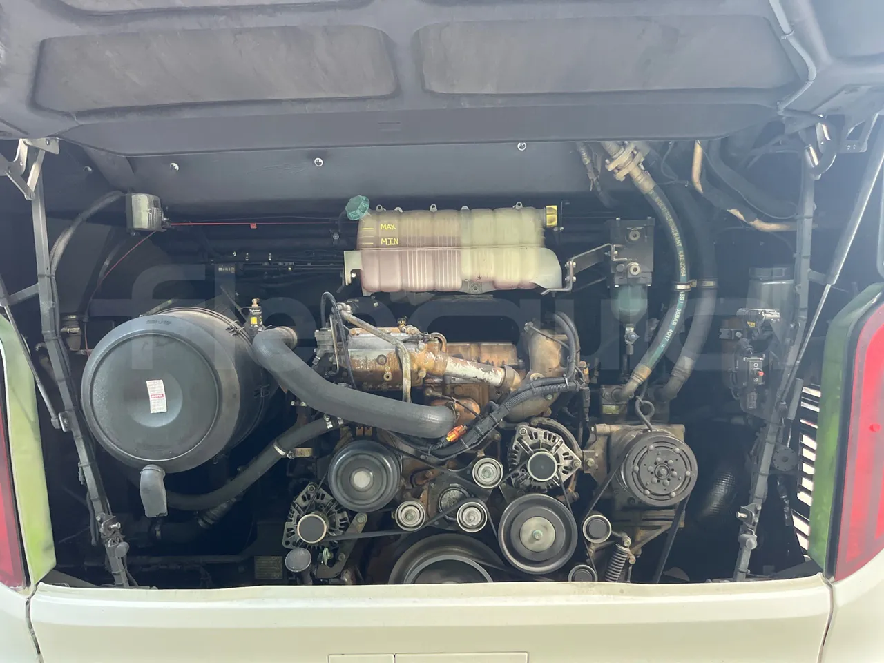 Man Lion's Coach B200746006 - EUR6  - 309kW - 12.101m - rear hatch open