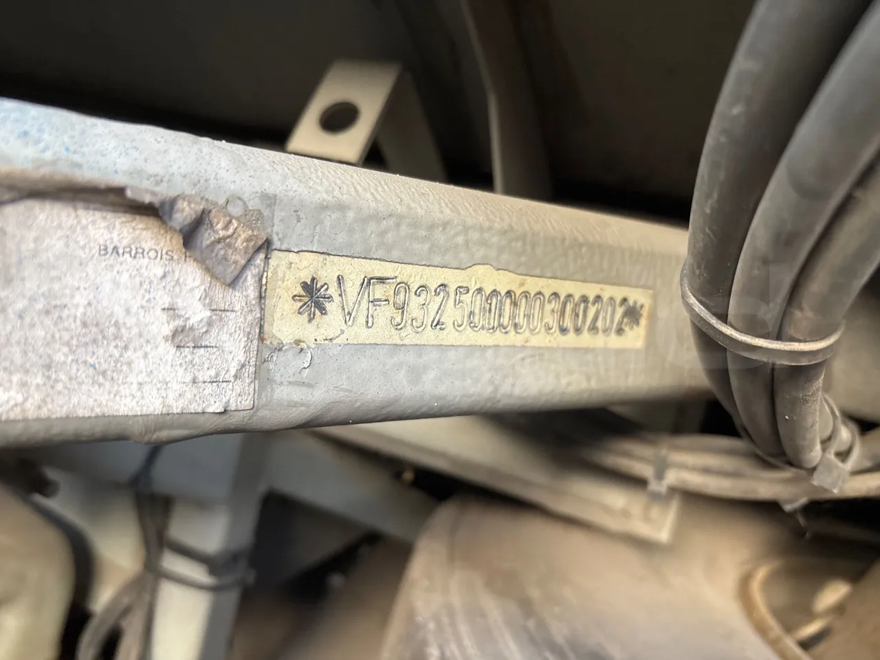 Setra S315 UL-EUR2-12m-185Kw - chassis VIN photo