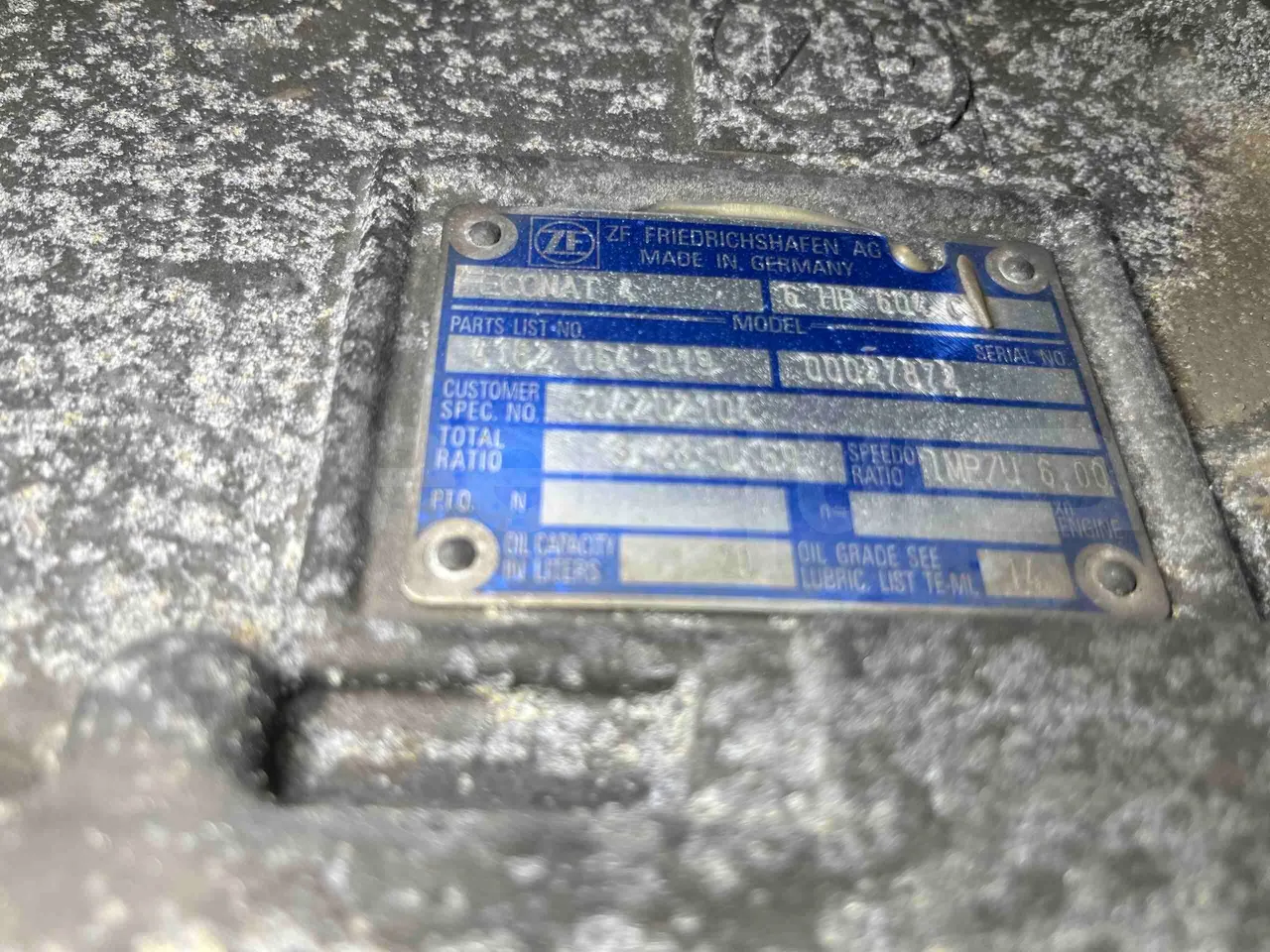 Iveco Crossway SFR160 - Euro5 - 280KW - 11.955mt - gearbox plate photo