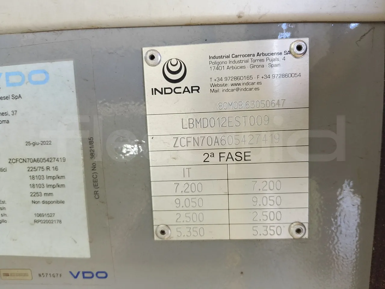 Iveco Indcar WGIVMY11 MOBI SCUOLABUS - EUR6 - 100Kw - 8,592m - vehicle plate photo