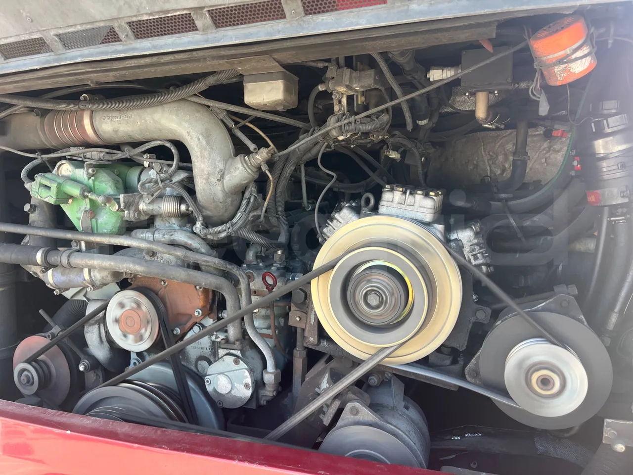 Neoplan 1122/3 L -EUR3 -390kW -13.79m - engine plate photo