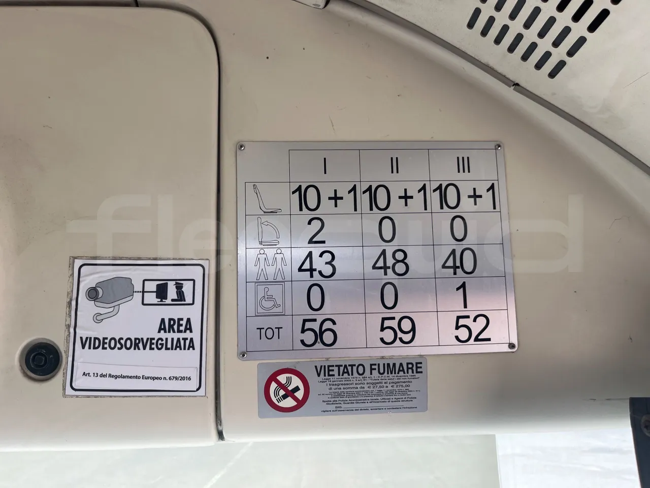 BredaMenarinibus Vivacity Plus C - Euro5 - 161kW - 8mt - seat plate photo