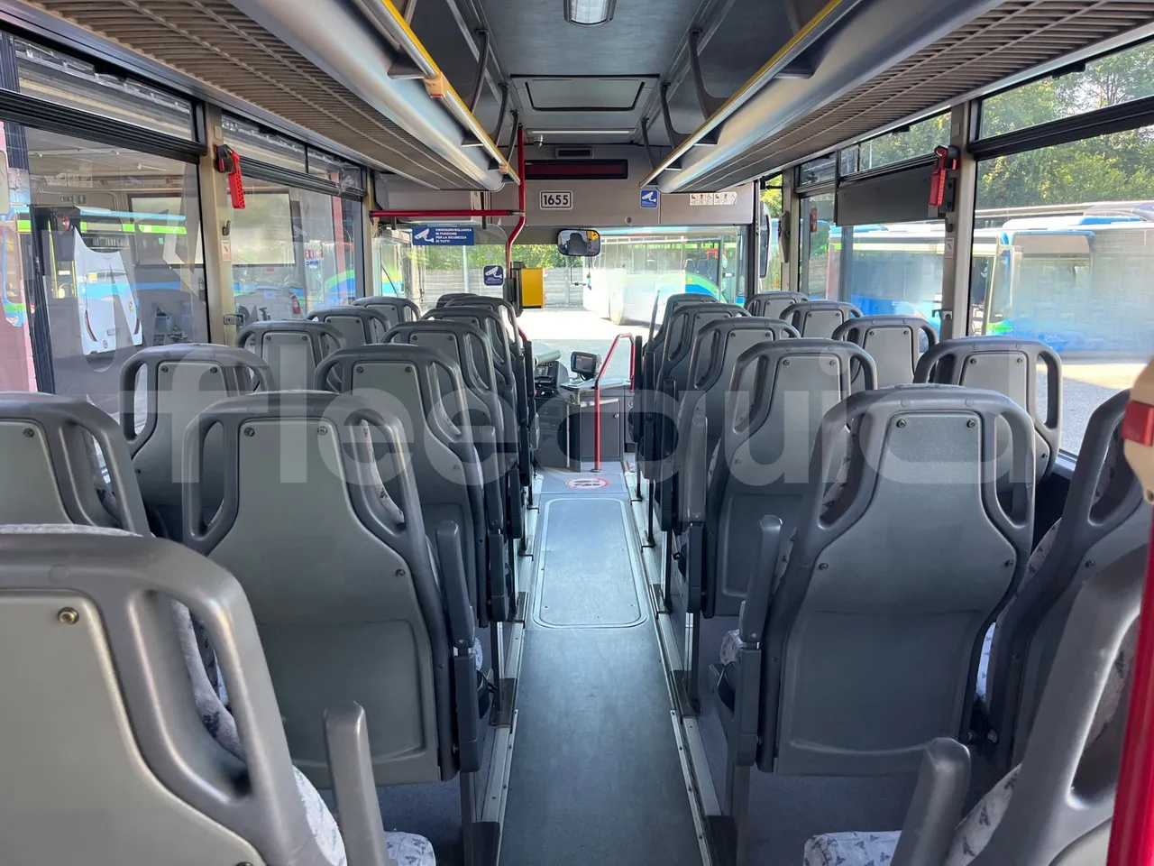 Mercedes-Benz Integro 0550-EUR3-220kW-12m - forward view all seats last row height